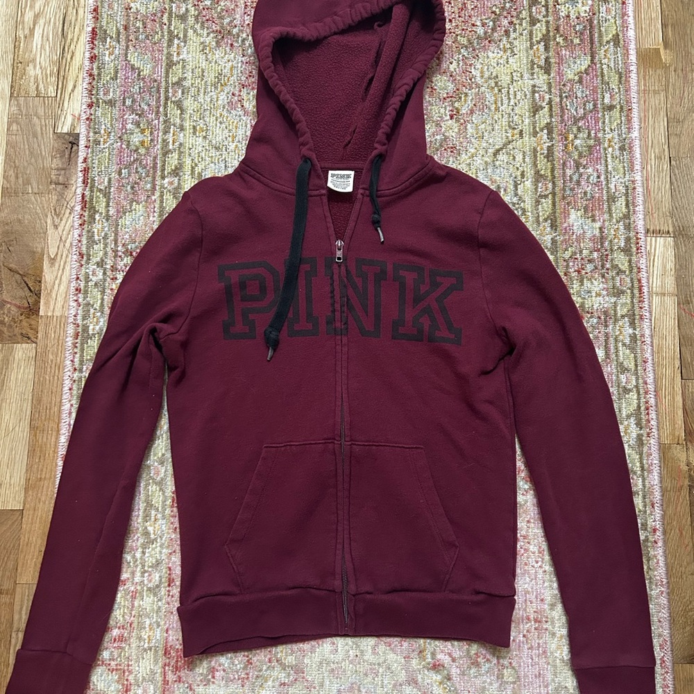 PINK Victoria's Secret Maroon Hoodie